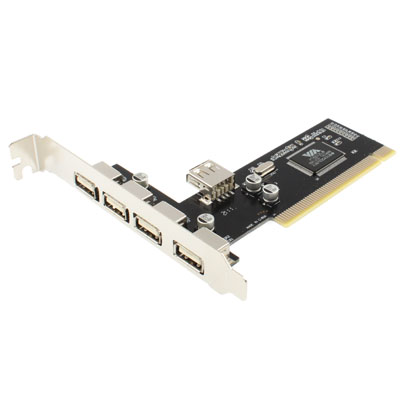 USB 2.0 4+1 Ports PCI Card - Click Image to Close